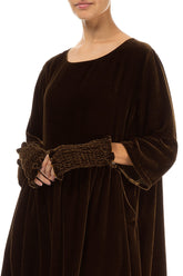 Aged Copper Silk Velvet Wristlets 3