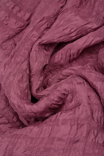 Antique Ruby Light Textured Silk Scarf 4