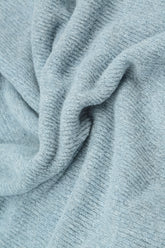 Silver Blue Knitted Wool Beret 4