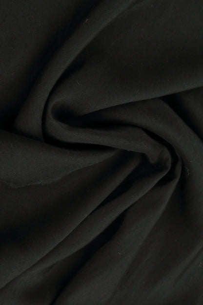 Asymmetric Black Cotton Dress 6