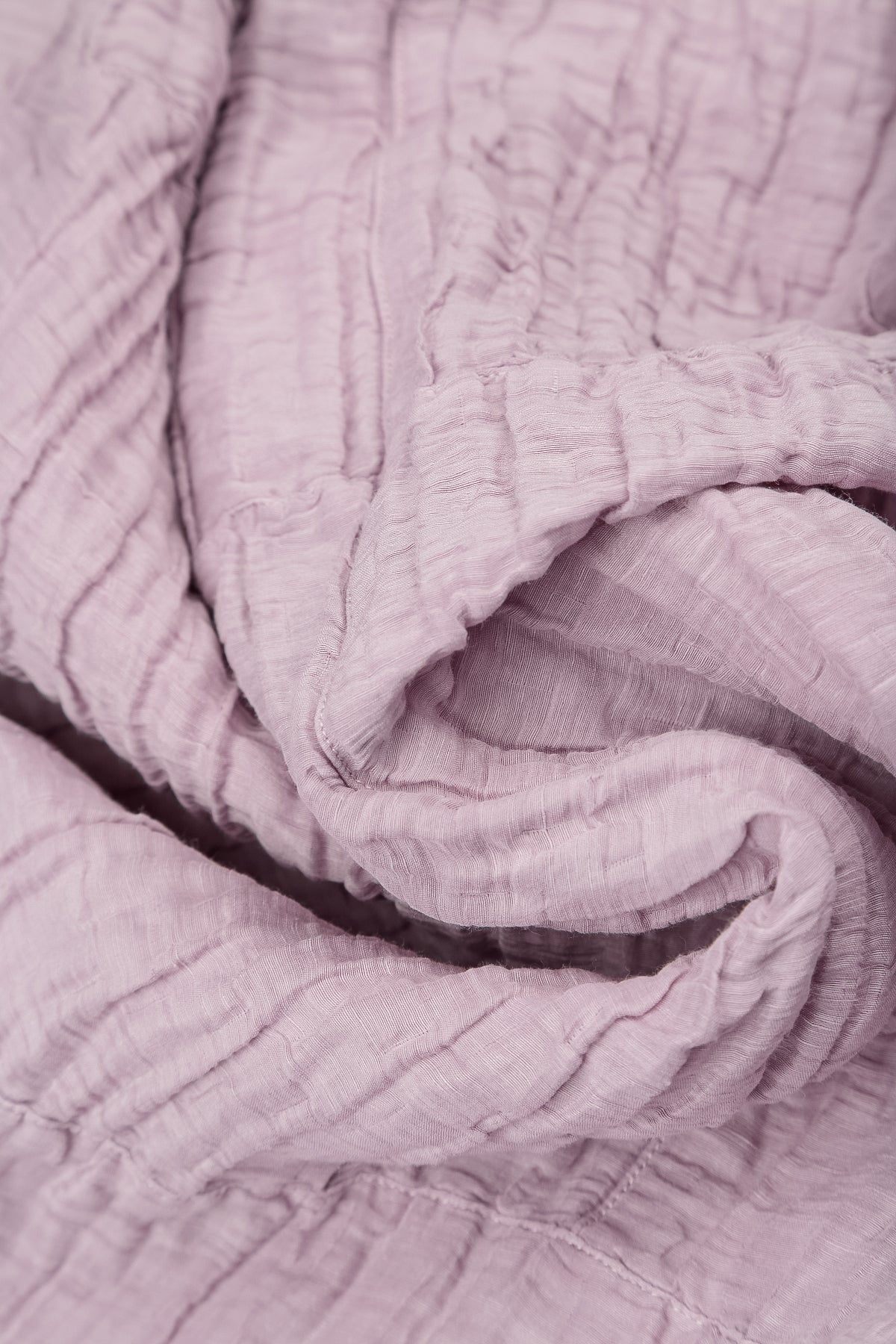 Asymmetric Crinkled Lilac Silk Linen Tunic 6