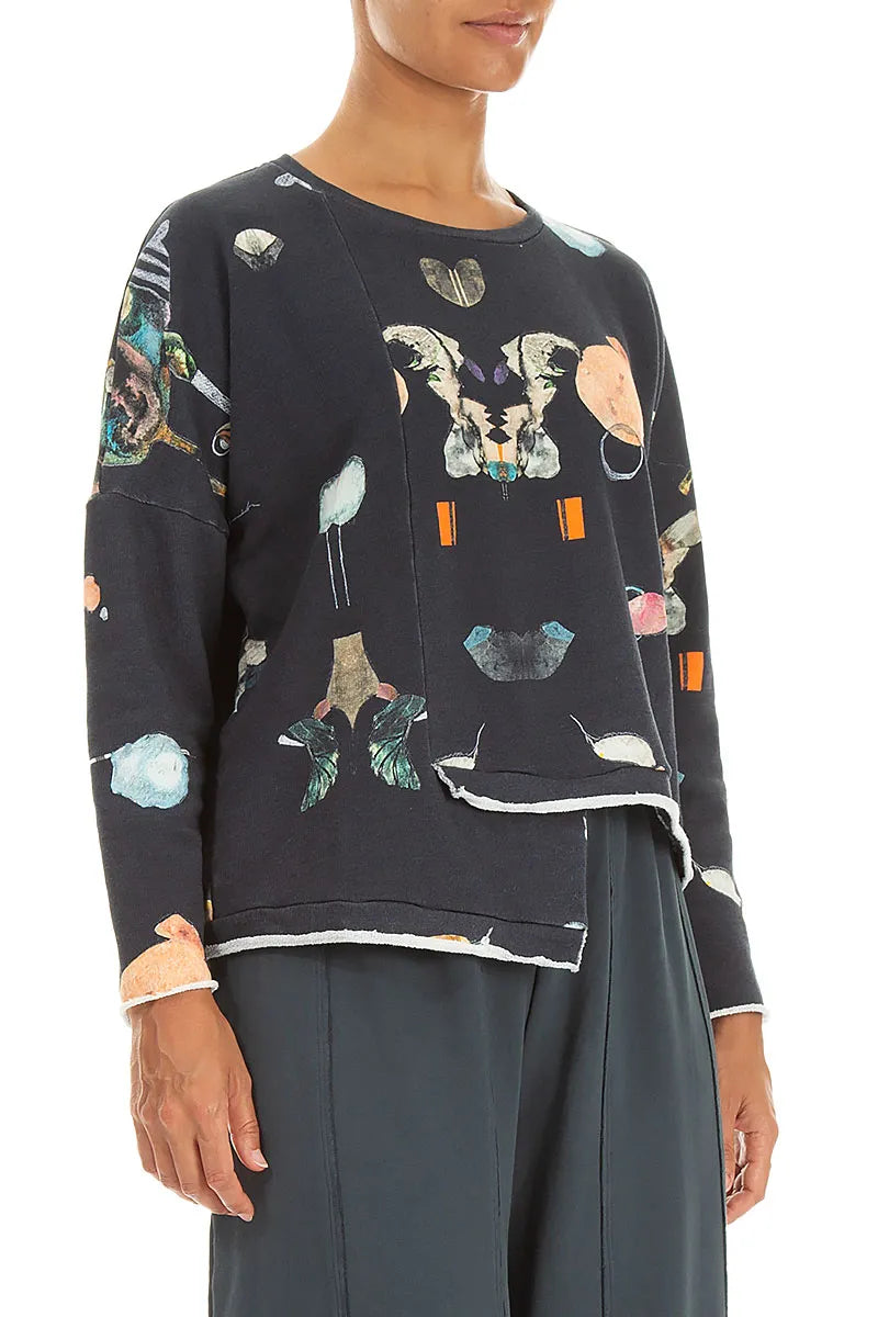 Asymmetric Fairy-Tale French Terry Cotton Blouse 3