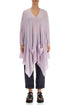 Asymmetric V-Neck Light Pink Wool Jumper 1