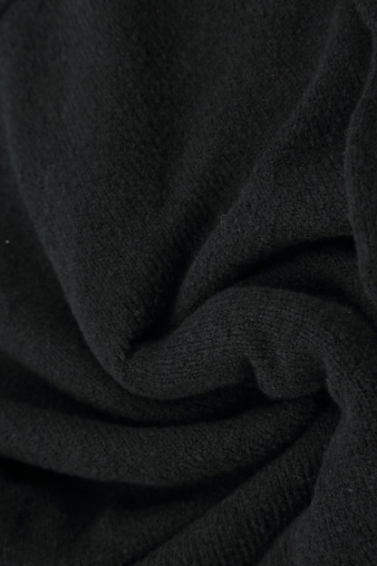 Asymmetrical Black Wool Cardigan 5