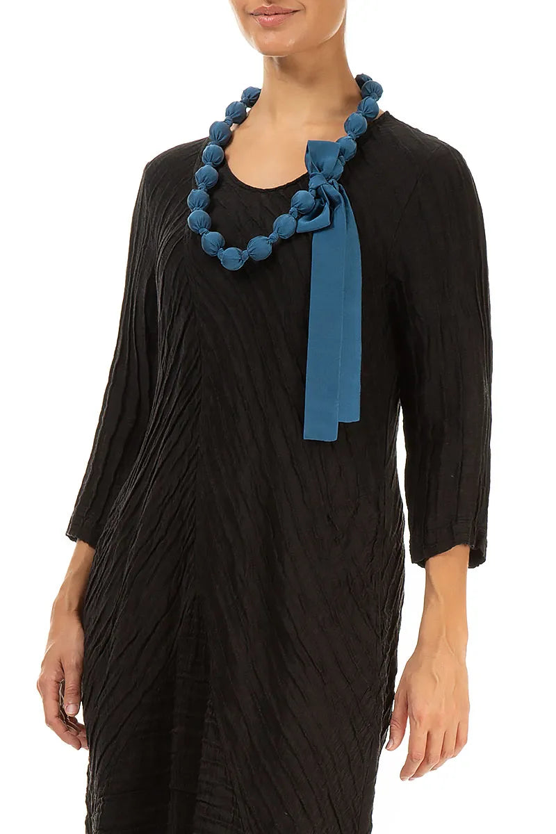 Azure Silk Bead Necklace