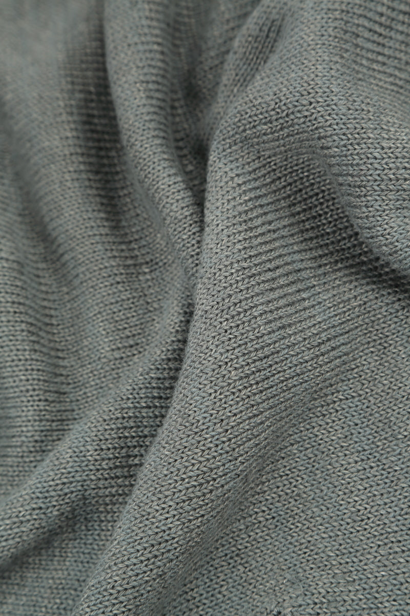 Buttoned Sage Linen Cardigan 5