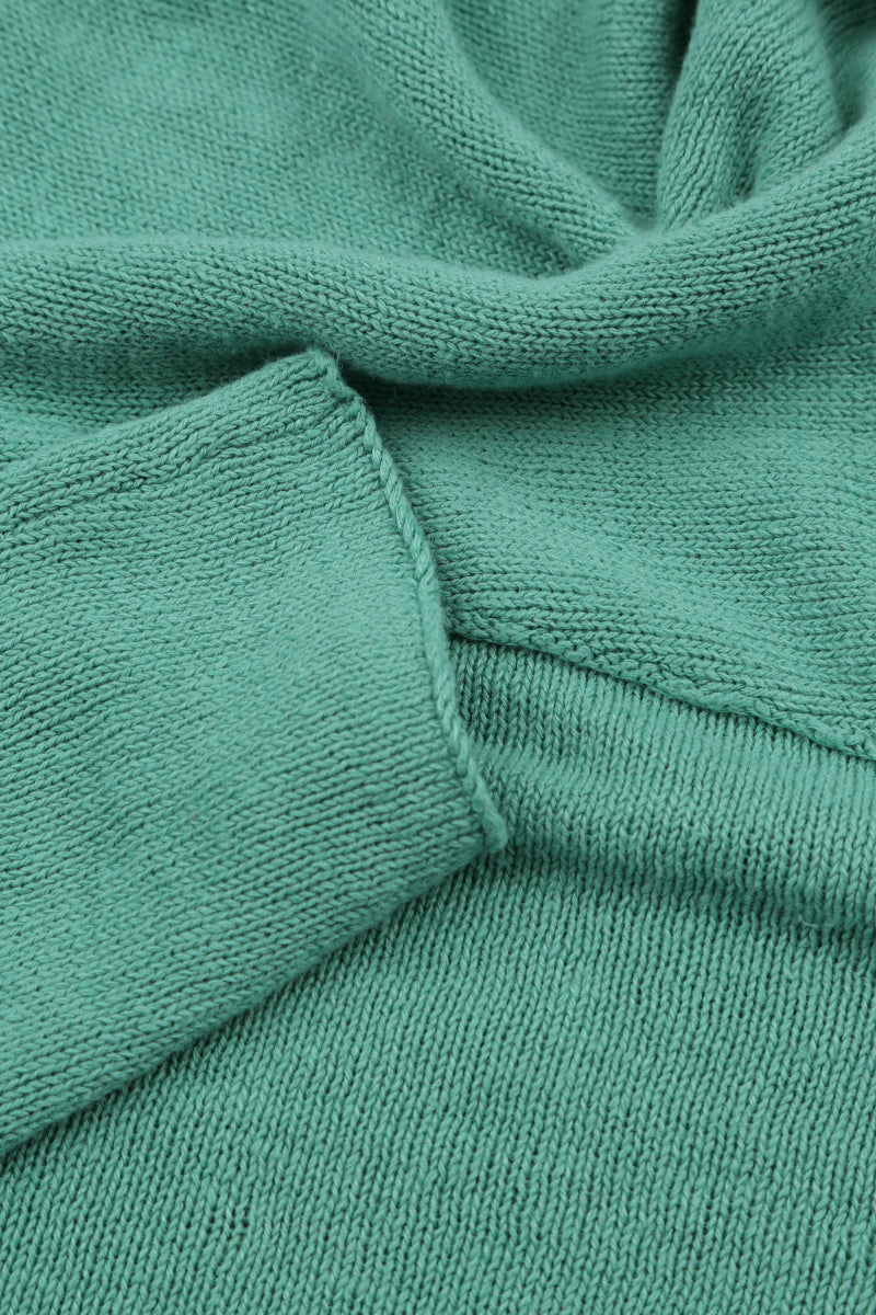 Einreihiger Leinen-Cardigan in Mint