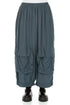 Baggy Pockets Slate Silk Bamboo Trousers 1