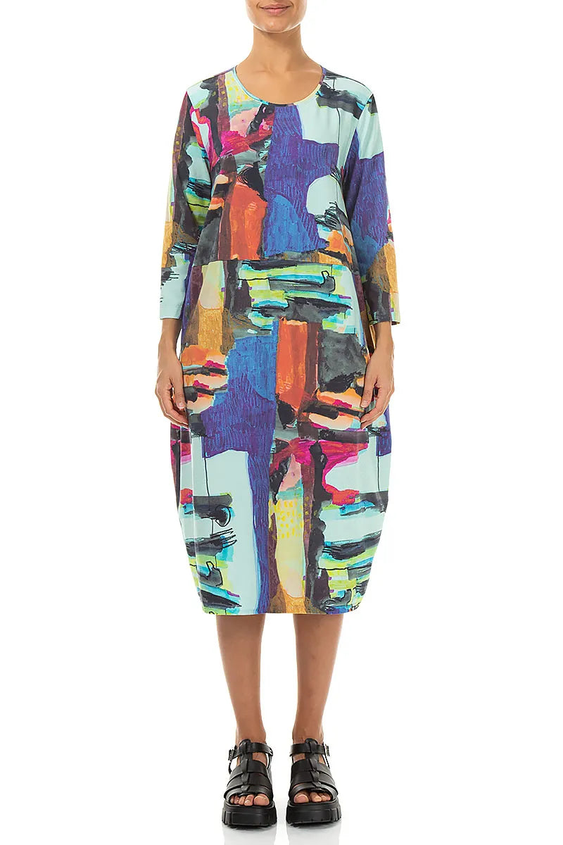 Balloon Abstract Cotton Dress 2