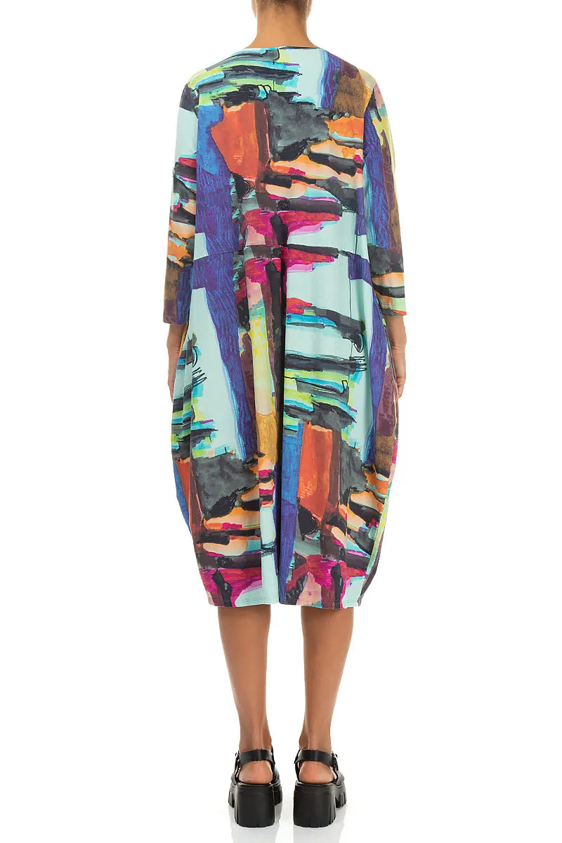 Balloon Abstract Cotton Dress 3