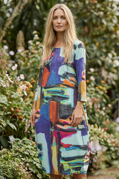 Balloon Abstract Cotton Dress 1