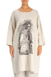 Balloon Artique Natural Linen Tunic Dress 1