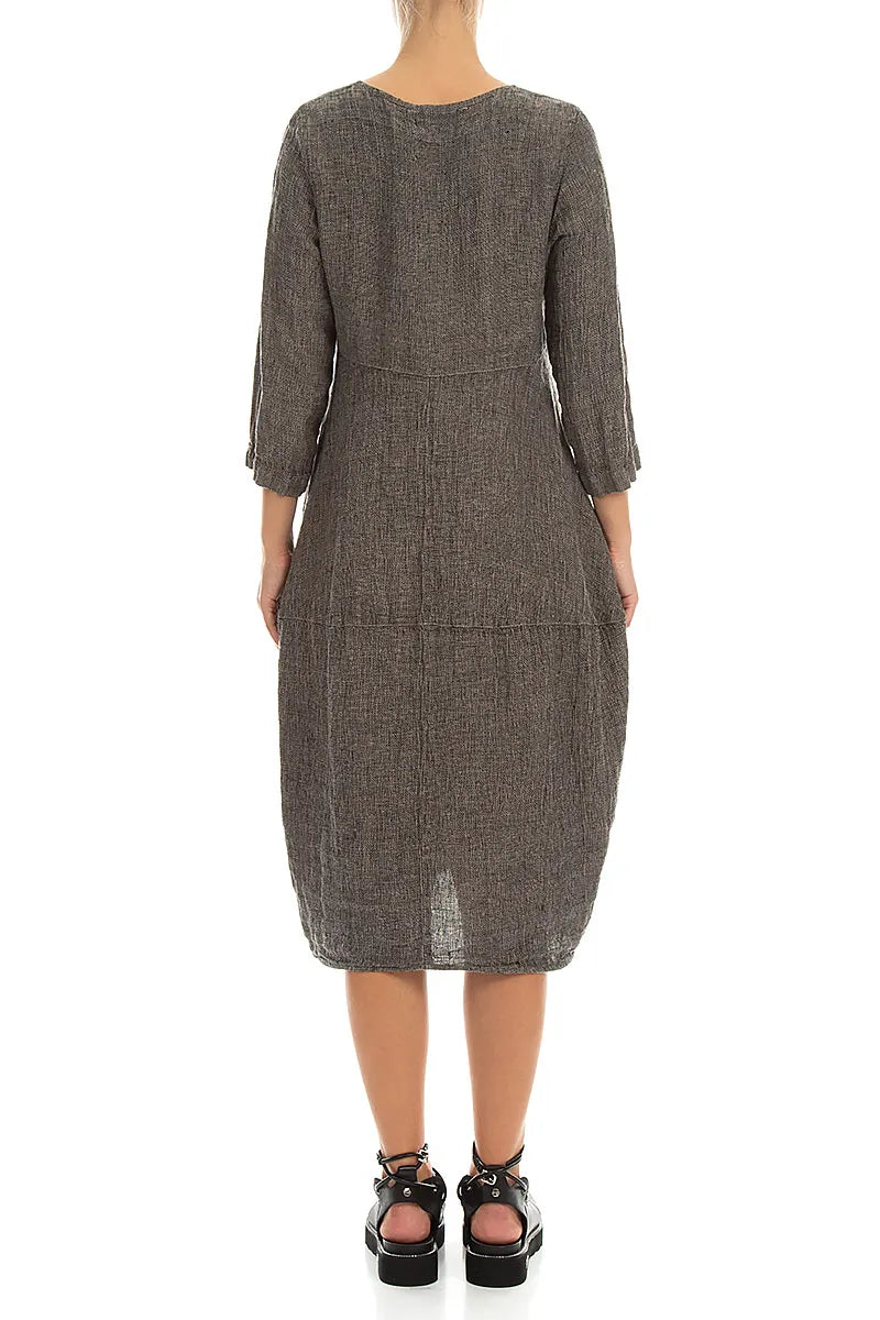 Balloon Beige Mélange Linen Dress 2