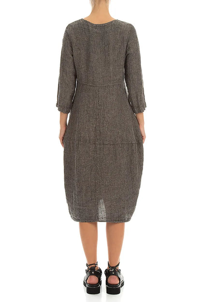 Balloon Beige Mélange Linen Dress 2