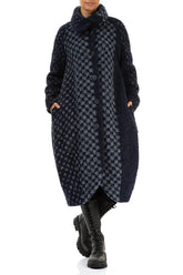 Balloon Blue Alpaca Wool Coat 6