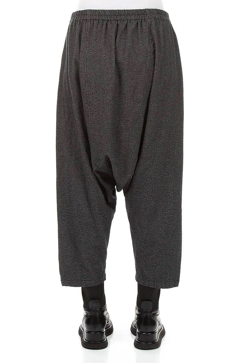 Balloon Charcoal Wool Trousers 2