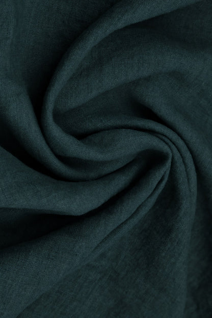 Balloon Deep Turquoise Linen Skirt