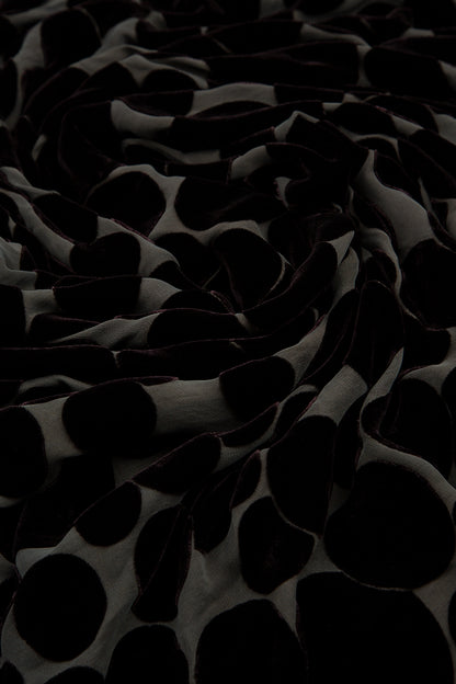 Balloon Devoré Bubbles Black Velvet Dress 5