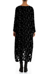 Balloon Devoré Bubbles Black Velvet Dress 2