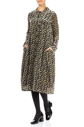 Balloon Devoré Petals Gold Silk Velvet Jacket 4