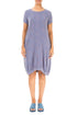 Balloon Floral Blue Purple Nova Silk Dress 1