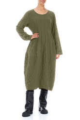 Balloon Forest Mist Pleated Silk Bamboo Dress 4