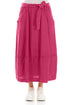 Balloon Fuchsia Linen Skirt 1