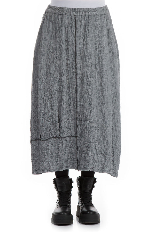 Balloon Grey Wool Skirt 1