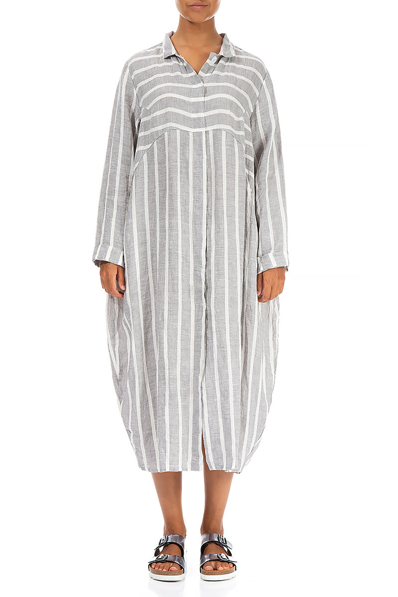 Balloon Light Striped Linen Jacket 1