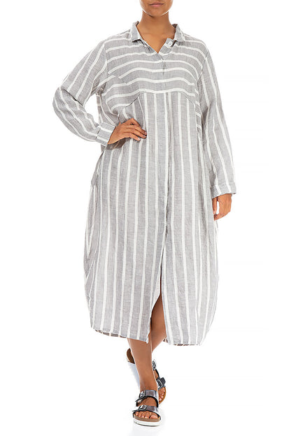 Balloon Light Striped Linen Jacket 4