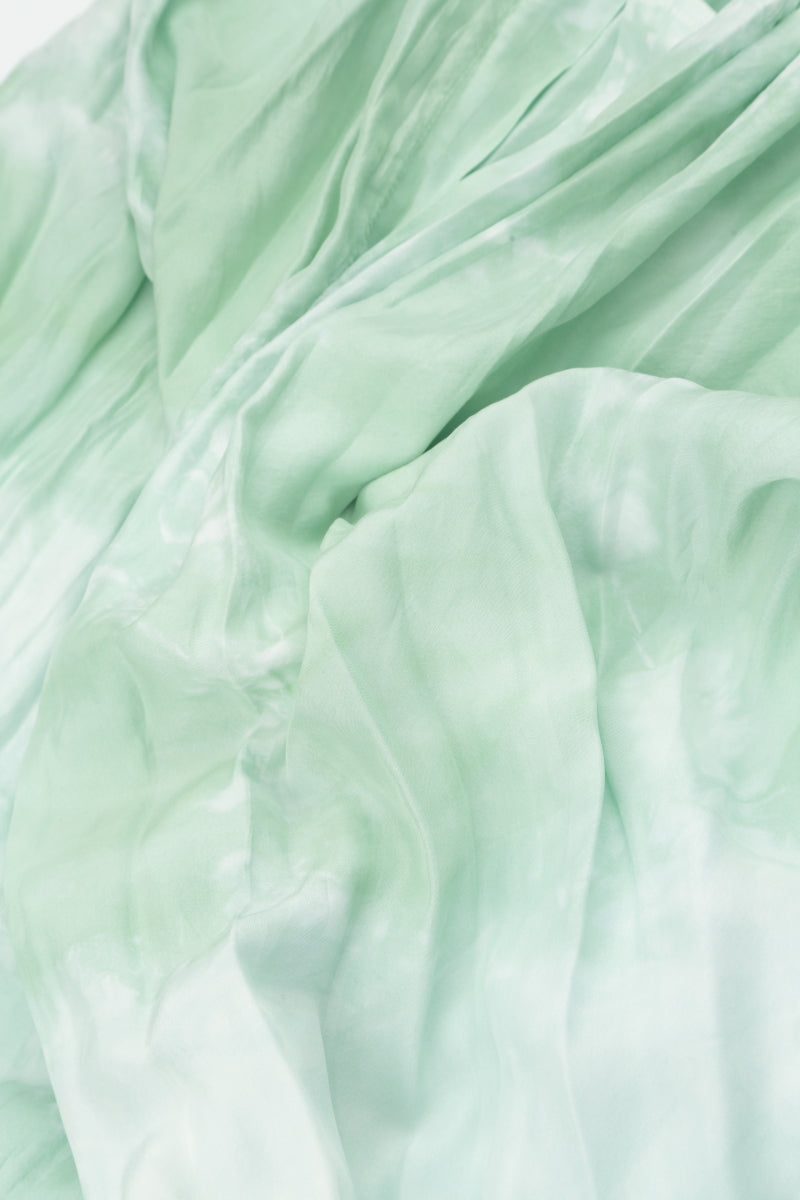 Balloon Liquid Sea Mist Crumpled Silk Dress 5