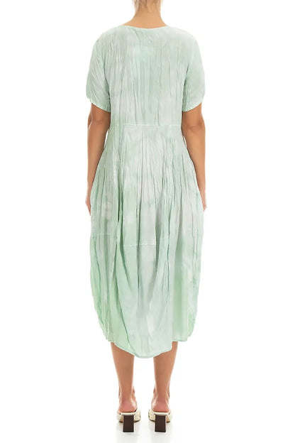 Balloon Liquid Sea Mist Crumpled Silk Dress 2