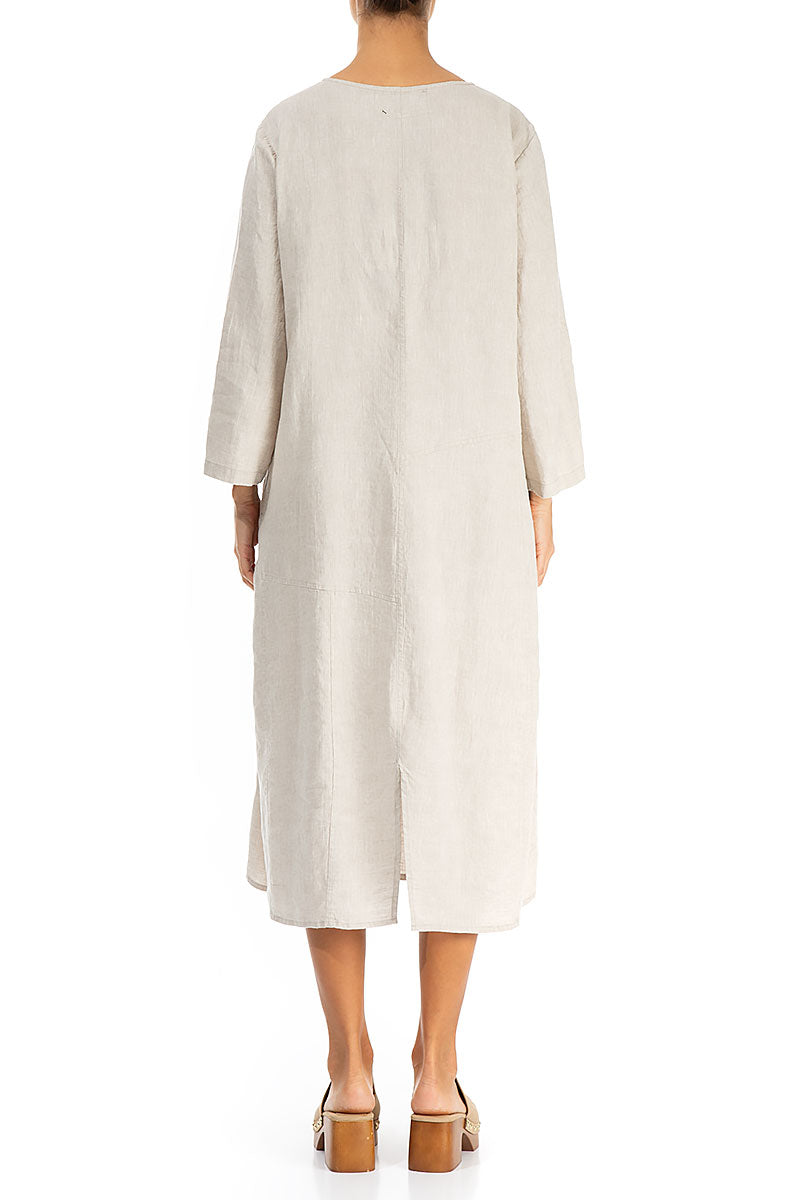 Balloon Natural Linen Dress 2