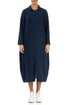 Balloon Navy Textured Linen Jacket Dress 1