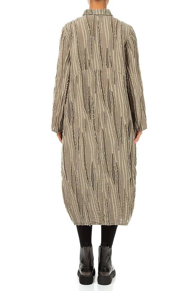 Balloon Olive Fray Weave Jacket 2