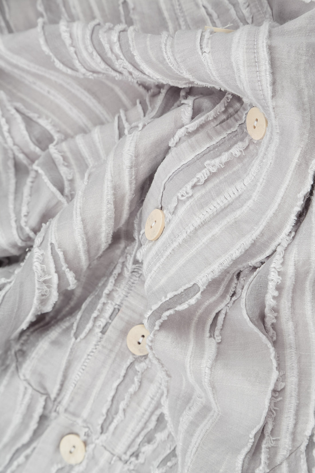 Balloon Pearl Grey Fray Weave Jacket 6