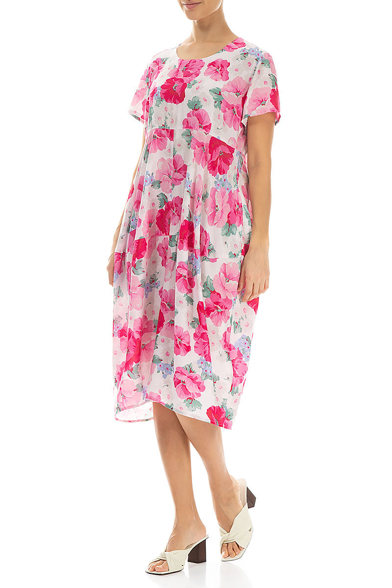 Balloon Peony Blossom Silk Bamboo Dress 4