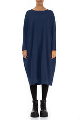 Balloon Royal Blue Cotton Dress 1