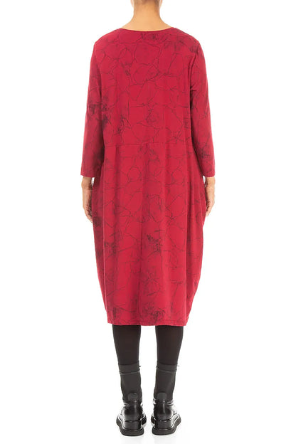 Balloon Ruby Marble Cotton Dress