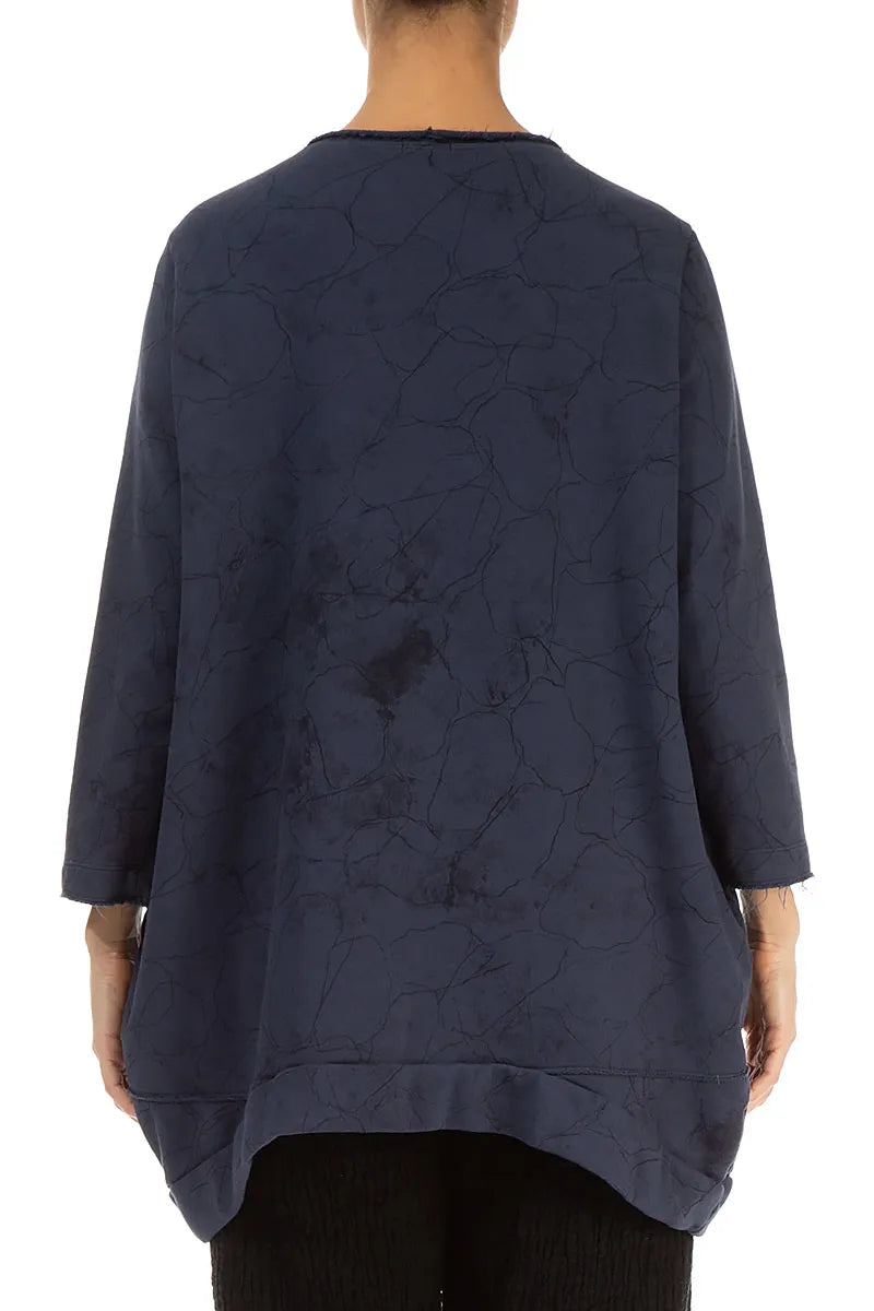 Balloon Slate Blue Marble Cotton Tunic 2