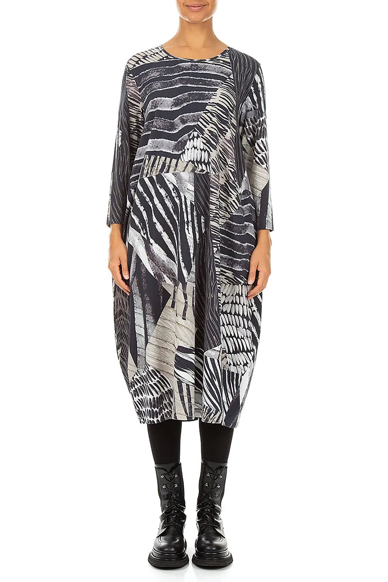 Balloon Wild Ink Cotton Dress 2