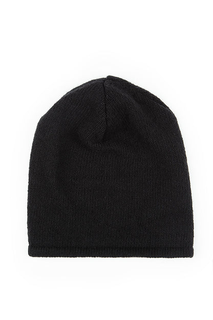 Black Wool Beanie Hat 5