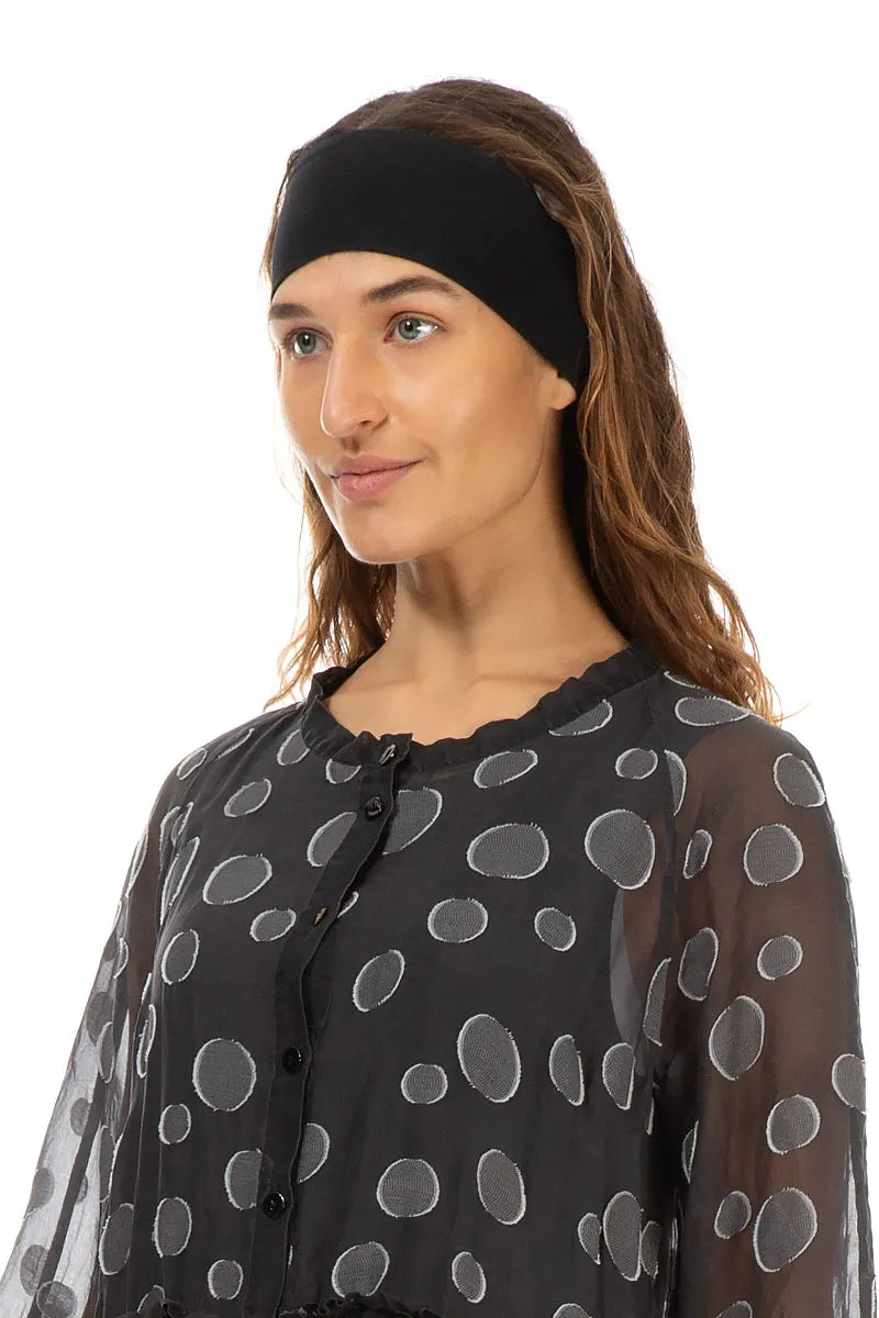 Black Cotton Headband 1