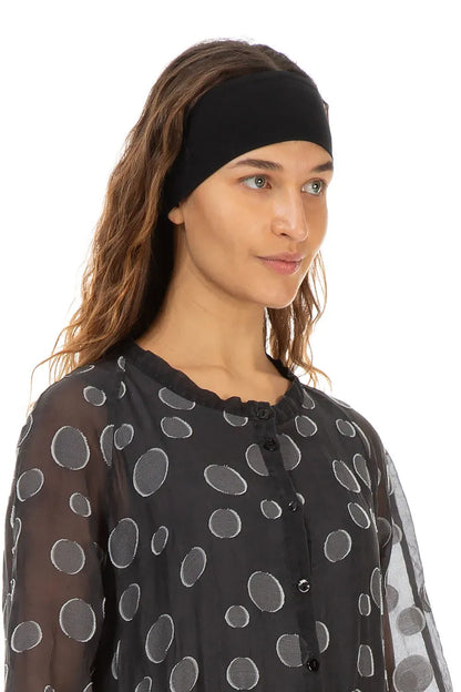 Black Cotton Headband 3