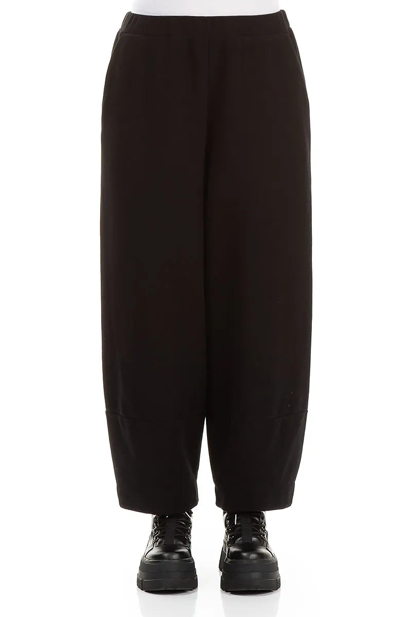 Pantalon en jersey de coton noir