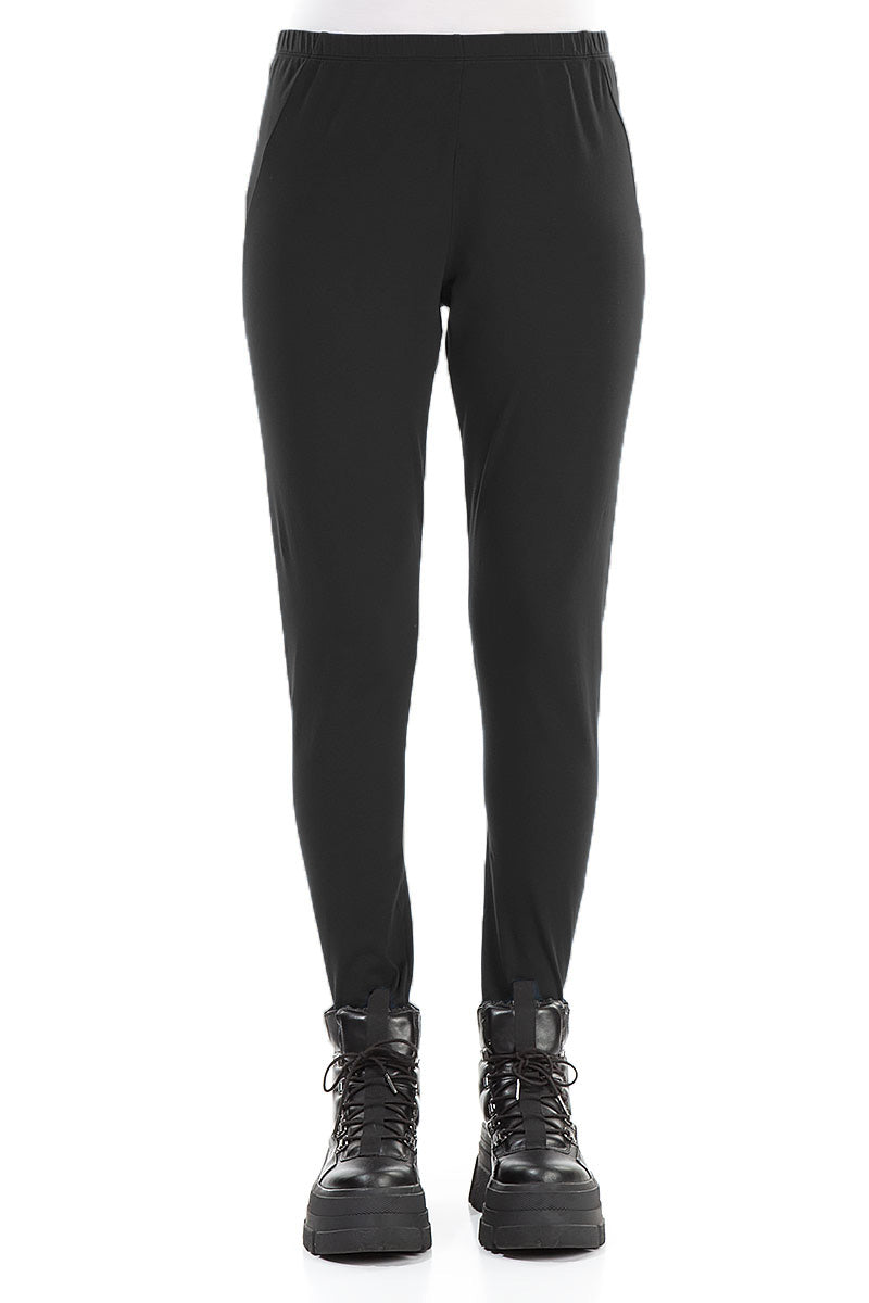 Black Cotton Leggings 1
