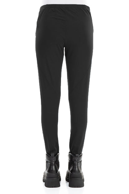 Black Cotton Leggings 2
