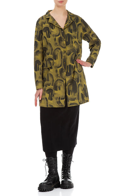 Black Cotton Pencil Skirt 5