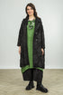 Black Feathered Cocoon Jacket 1