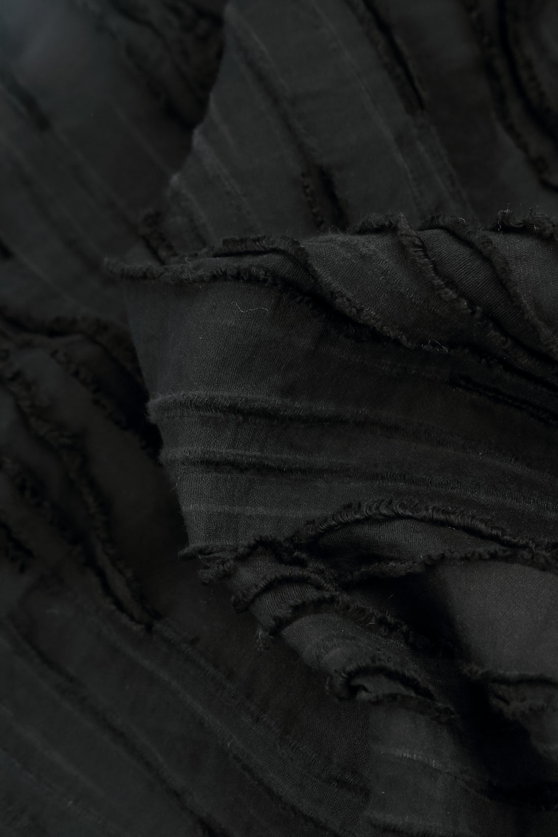 Black Fray Weave Skirt 5